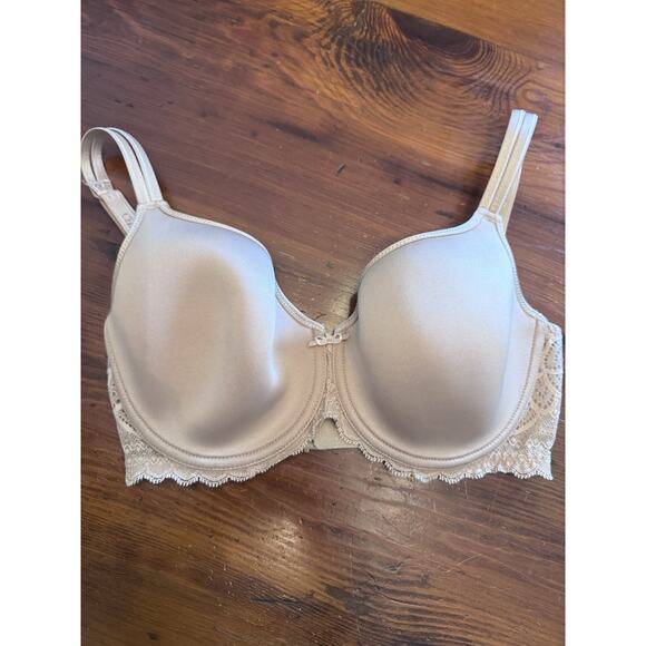 CHANTELLE Merci Spacer Full Coverage Underwire T-Shirt Bra 1747 Beige 32 DDD - Picture 1 of 9